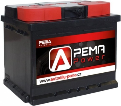 Autobaterie PEMA POWER 12V, 55Ah, 460A, levá - bazar