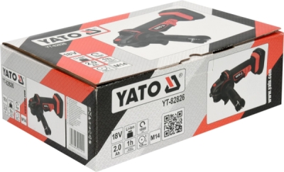 Bruska úhlová AKU 125 mm 18V 10000 ot. Yato YT-82826 - bazar
