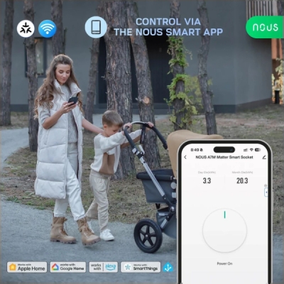 Nous A7M Matter Smart Zásuvka 16A