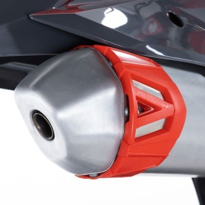 Chránič koncovky výfuku POLISPORT 8484000004 modrá 340-400mm/13.4-15.7 inch