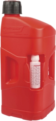 Kanystr POLISPORT 8460000001 PROOCTANE 20 l with standard cap + 250 ml mixer + hose průhledná červená
