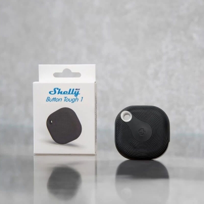 Shelly BLU Button Tough 1 ZB - bateriový ovladač scén (Bluetooth, Zigbee), Černá