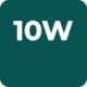 10W