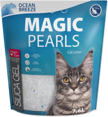 Kočkolit Magic Pearls Ocean Breeze 7,6l/3kg - bazar