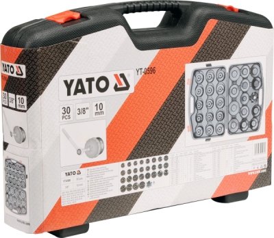 Sada klíčů 3/8" YATO na olejové filtry, 30kusů - bazar