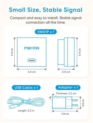 Meross Smart Čtecí Hlava na Elektroměr, EM01P (EU Verze)