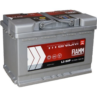 Autobaterie Fiamm Titanium PRO 12V, 80Ah, 730A, L3 80P