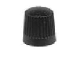 Čepičky na ventilky černé, 4 ks, plastové