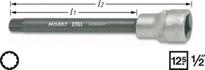 Nástavec 1/2" HAZET 10mm XZN 2751