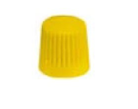 Čepičky na ventilky žluté, 4 ks, plastové