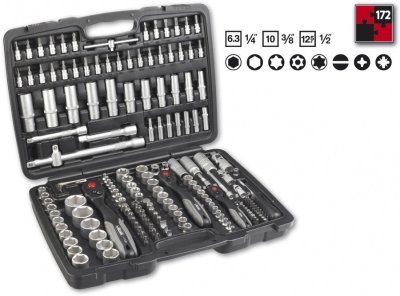 Sada nářadí 1/4", 3/8", 1/2" VIGOR172ks