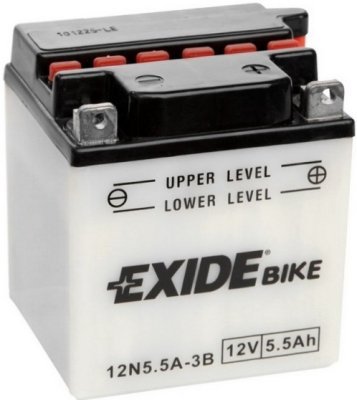 Motobaterie Exide Bike Conventional 12V, 5.5Ah, 12N5.5-3B