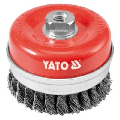 Yato Kartáč drátěný čelní M14 x 100 mm