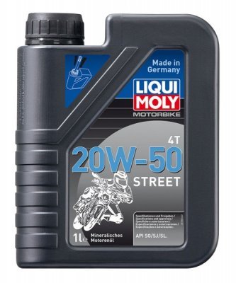 Motorový olej Liqui Moly Motorbike 4T Street 20W-50, 1L