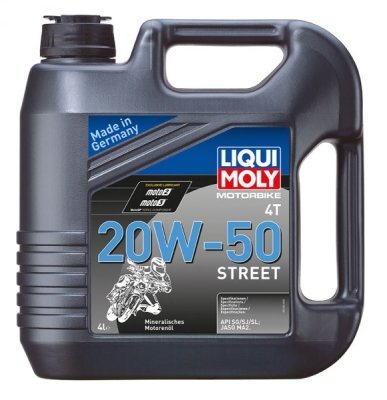 Motorový olej Liqui Moly Motorbike 4T Street 20W-50, 4L