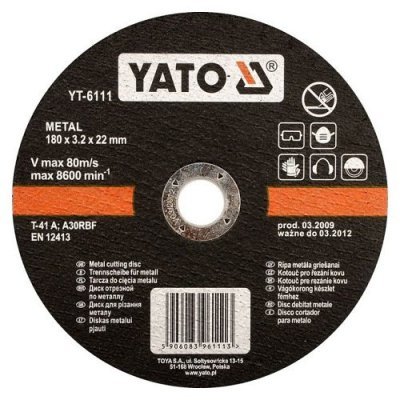 Yato Kotouč na kov 115 x 22 x 1,2 mm