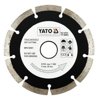 Yato Kotouč diamantový 125 x 22,2 x 2,2 mm