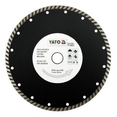 Yato Kotouč diamantový 230 x 22,2 x 3,1 mm turbo