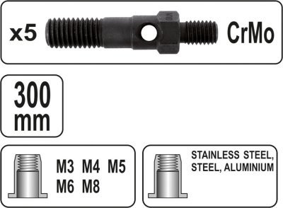 Nýtovací kleště pákové M3-M8 300mm Yato YT-36112