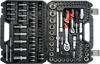 Gola sada 1/2", 1/4" + příslušenství 108 ks Yato YT-38791