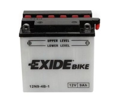 Motobaterie Exide Bike Conventional 12V, 9Ah, 12N9-4B-1