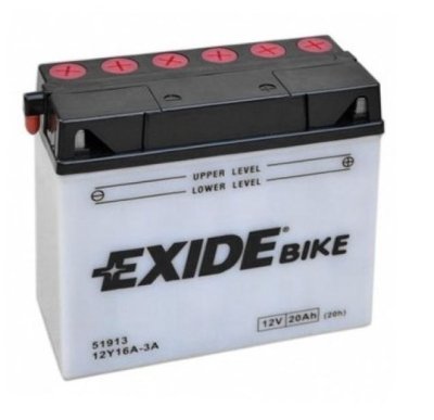 Motobaterie Exide Bike Conventional 12V, 20Ah, 12Y16A-3A