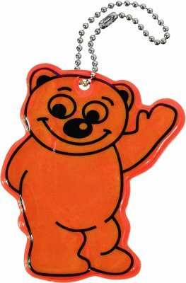 Compass přívěšek reflexní bear - oranžový