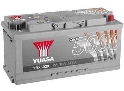 Autobaterie Yuasa YBX5000 Silver High Performance SMF 12V, 110Ah, 950A, YBX5020