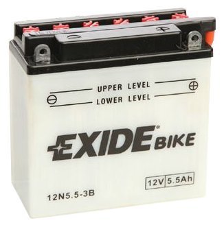 Motobaterie Exide Bike Conventional 12V, 5Ah, 12N5-3B