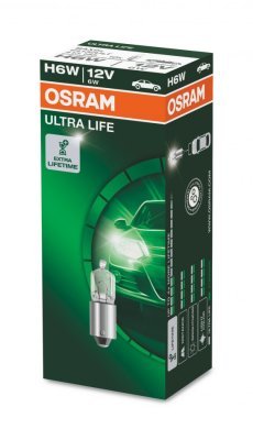 Žárovka Osram H6W, Ultra Life 64132ULT