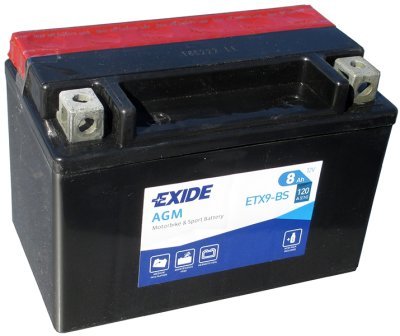 Motobaterie Exide Bike AGM 12V, 8Ah, ETX9-BS
