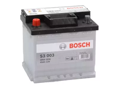Autobaterie Bosch S3, 12V, 45Ah, 400A, S3 003