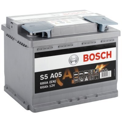 Autobaterie Bosch S5 AGM, 12V, 60Ah, 680A, S5 A05