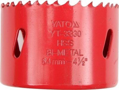 Yato YT-3315 bimetalová vrtací korunka 35 mm HSS M3, závit 5/8", 4–6 TPI