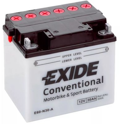 Motobaterie Exide Bike Conventional 12V, 30Ah, E60-N30-A
