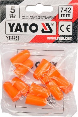 Chrániče sluchu 33db YATO 5 párů