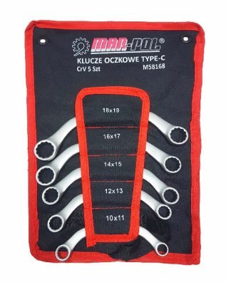 Klíče očkové zahnuté 5ks 10-19mm MAR-POL M58168