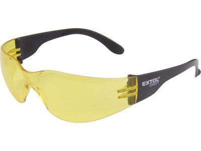 EXTOL CRAFT brýle ochranné žluté, s UV filtrem (97323)