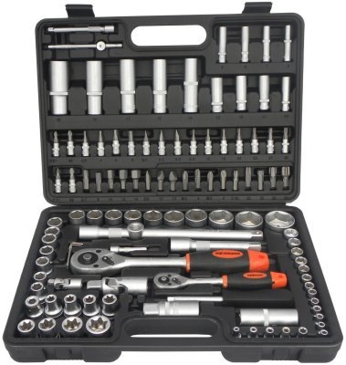 Gola sada 1/4" a 1/2", pro hobby využití, 108 dílů GEKO G10151