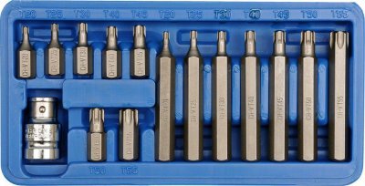 Vorel sada bitů 15 ks crv torx TO-66580