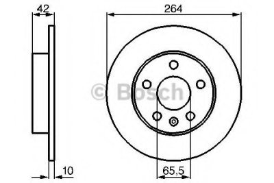 Brzdový kotouč Bosch 0 986 478 884 zadní levý nebo pravý