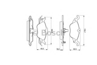 Brzdové destičky Bosch 0 986 424 456 sada přední