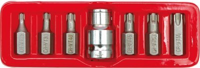 Vorel sada bitů 7 ks crv torx TO-66570