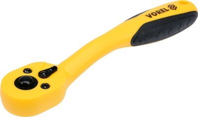 Vorel ráčna 1/4" 155 mm vyhnutá poplastovaná TO-53575