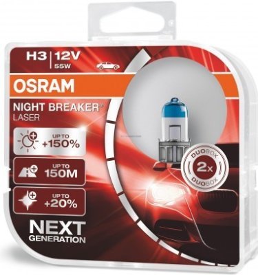 Žárovka Osram H3, Night Breaker Laser Next Gen. 64151NL-HCB
