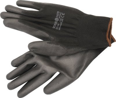 Vorel rukavice pracovní polyeter/polyuretan černé 9" TO-74079