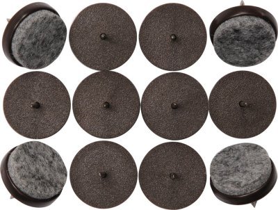 Vorel podložka plastová s plstí na hřebíku 20mm, 12ks TO-74921