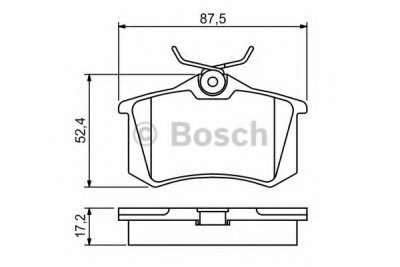 Brzdové destičky Bosch 0 986 461 769 sada zadní