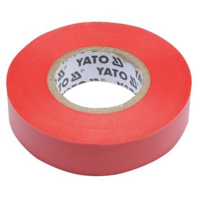 Yato Izolační páska elektrikářská PVC 15mm / 20m červená