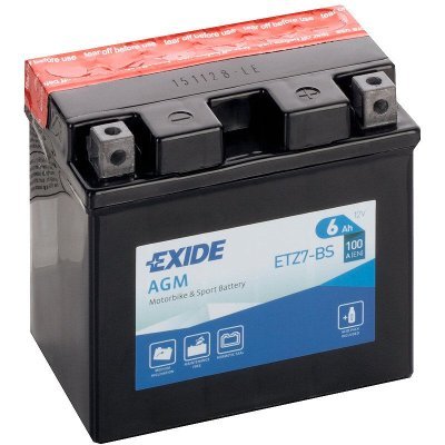Motobaterie Exide Bike AGM 12V, 6Ah, ETZ7-BS